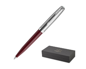 Ручка шариковая Parker 51 Burgundy цвет чернил черный цвет корпуса бордовый (артикул производителя 2123498)